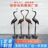 Escultura Personalizada de Garça em Bronze Fundido, Tartaruga e Garça de Bronze para Longevidade, Escultura de Cobre de Garça e Tartaruga para Atacado, Fabricante Personalizado de Esculturas de Animais em Latão