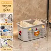 Cesta de ropa sucia con ruedas para uso doméstico, cesta de lavandería para baño, herramienta mágica para guardar ropa sucia, contenedor de almacenamiento para baño y lavandería