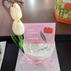 Pu Tulipa Transfronteiriça Artificial Grama Artificial Tapete Engenharia Presente Novo Gramado Artificial Exterior Casamento Flores Falsas