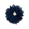 Flor de Chiffon de 7,5cm Costurada à Mão com Miolo de Flor Acessórios DIY Flor para Cabelo Saia Sapato Flor Pendurada para Pet Atacado