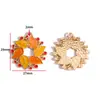 Acessórios de Joias DIY com Esmalte Gotejado Série Turquia Ação de Graças Pingente Pulseira Chaveiro Pingente Decorativo W515