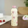 Copo térmico para homens e mulheres, estiloso, para esportes e uso ao ar livre, copo de água fria portátil de aço inoxidável, conjunto em caixa de presente com estampa