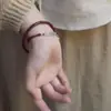 Pulsera de Campana de Transferencia de Cuerda Roja de Alto Valor Este Año de Vida Ajustable Estilo Chino Tejida para Pareja