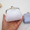 Bolsa para monedas de 3 pulgadas linda mini color tela brillante hebilla bolsa para cambio de mano de dama bolsa para monedas de mano al por mayor