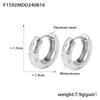Temperamento retro francés micro diamante redondo ocho puntas acero de titanio pendiente aro cruzado popular transfronterizo anillo de oro real de 18 quilates hebilla de oreja