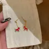 Hazte Rico Inmediatamente Collar de Caballo Rojo con Diamantes Completos Moda para Mujer Año del Caballo Versátil Conjunto de Pulsera y Pendientes Venta al por Mayor