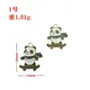 Aleación Goteo de Aceite DIY Dibujos Animados Lindo Panda Gigante Accesorios de Joyería Accesorios Pendientes Pendientes Collar Colgante Material Lote
