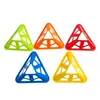 Conos de Entrenamiento Triangulares, Discos Marcadores Huecos a Prueba de Viento, Conos Marcadores, Marcadores de Obstáculos, Marcadores de Equipo de Entrenamiento de Fútbol