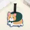 Etiqueta de Bagagem de Silicone com Animal de Desenho Animado Criativa Anti-Perda para Mala Pequenos Acessórios de Pingente para Identificação de Bagagem