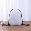 Mochila com Cordão de Poliéster para Eventos ao Ar Livre, com Bolso de Cordão, para Homens e Mulheres, Mochila Esportiva Impermeável com Logo Personalizado