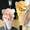 Feliz Festival de Mediados de Otoño Pieza Moldeadora Todo en Uno Papel de Envoltura de Flores Materiales para Ramo Floral Hecho a Mano DIY Día del Maestro