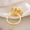 Anillo Abierto Bañado en Oro Real Moda Femenina Personalidad Anillo Dedo Índice Tendencia Coreana Simple Celebridad de Internet Anillo de Perla de Agua Dulce