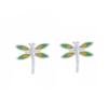 Pendientes de mariposa de plata de ley 925, nuevos pendientes vintage, venta al por mayor, pendientes de moda coreana para mujer.
