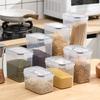 Clip-on Armazenamento Selado Jar Alimentos Jar Armazenamento Jar Doméstico Jar Flip Frasco de Cereais