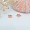 Accesorios de Joyería DIY Chapado en Oro de 18K Soporte para Pulsera Arandela con Cuentas Hechas a Mano Cadena de Perlas Hecha a Mano Accesorios Tapa de Flor
