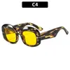 Gafas de Sol Retro de Marco Grande Versátiles Estilo Ins Europeo y Americano Protección Solar para Exteriores Moda Tendencia Gafas de Sol Transfronterizas