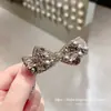 Grampos de Cabelo Brilhantes com Strass Estilo Coreano Dongdaemun Primavera Novo Luxo para Mulheres, Coleção de Acessórios para Cabelo da Testa