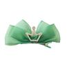 Horquilla de Lazo de Gasa Coreana Estéreo Simple Niña Elegante Moño Alto Clip Superior Corona de Princesita Horquilla Tocado