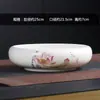 Maceta hidropónica de cobre extra grande para flores, cuenco con hoja de loto, flor de loto, maceta especial, hada del agua, cerámica, diámetro grande, bambú rico, cuenco redondo