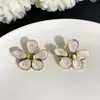 Brincos de aço titânio fundição de cor criativa gota de óleo personalizados branco preto simples triângulo quadrado geométricos femininos