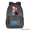 Directo de fábrica Mochila estampada de Frozen mochila de animación para escuela primaria bolsa de dibujos animados con estampado en caliente gran capacidad