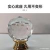 Maçaneta de cristal de vidro maçaneta de gaveta de liga de zinco base de anel transparente maçaneta de esfera multifacetada maçaneta de esfera de vidro