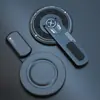 Soporte Magnético Original para Teléfono con Funciones Giratorias y Plegables, Soporte Perezoso de Escritorio, Soporte Magnético de Aleación de Aluminio para Alivio del Estrés