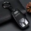 Para Audi AudiA6L Q5 Q7 carro novo e velho A4L inteligente novo capa de chave de silicone de fibra de carbono capa
