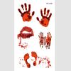 Calcomanías de Tatuaje de Halloween Calcomanías de Cicatriz de Herida Quirúrgica Aterradoras Calcomanías de Cicatriz Temporales Calcomanías de Tatuaje