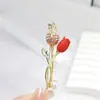 Nuevo broche de aleación para mujer, moderno y de alta gama, pin de lujo nicho para abrigos y trajes, simple y elegante, broche versátil
