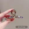 Pinza para el Cabello de Perlas y Pedrería de Gama Alta para Mujer Verano Nuevo Pinza Mediana para el Trasero de la Cabeza Pinza de Tiburón de Moda Pinza para el Cabello