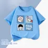 Camiseta de Verano para Niños de Algodón con Mangas Cortas, Estampada de Moda, Ropa Infantil, Sudadera Informal para Niños Mayores, Camiseta de Moda Infantil