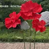 Flores de Amapola Artificiales para Boda, Accesorios de Decoración para Escena de Boda, Exhibiciones de Flores Artificiales, Flores Artificiales Grandes