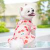 Seda de hielo gato mascota gato ropa vestido para perro grande primavera y verano perro perro suministros floral fresco gato enano