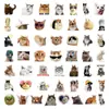 70 Pegatinas de Gatitos Súper Lindas Sin Repetir, Pegatinas Populares de Gatitos Emoji, Suministro Mayorista Transfronterizo