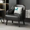 Sillón de Cuero para Persona Perezosa, Artesanía en Cuero, Silla Sofá Simple, Balcón, Dormitorio, Sala de Estar, Hotel, Oficina, Apartamento Pequeño, Ocio, B&B, Sofá