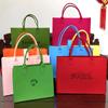 Internet celebridade Little Red Book feltro saco tote saco de compras portátil bolsa simples com presente de mão moda saco de feltro