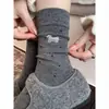 Calcetines de lunares para cachorro estilo otoño e invierno Calcetines de media pantorrilla Calcetines cálidos estilo ballet estilo coreano Calcetines largos holgados Calcetines de media pantorrilla estilo niña