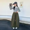 Pantalones de Estilo Primavera y Otoño para Niñas 2026 Nuevo Estilo Adolescente Estilo Coreano Elegantes Pantalones de Pierna Ancha Moda para Niñas Pantalones Sueltos Casuales