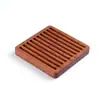 Alfombrilla Aislante Térmico Creativa de Madera Maciza, Posavasos Antideslizante y Antiescaldado para Mesa de Comedor, Base para Ollas de Madera, Accesorios para Juego de Té