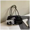 Bolsa Boston Simples de Nicho Coreana para Axila Feminina Nova Bolsa de Ombro Retro de Alta Qualidade Bolsa para Trabalho e Deslocamento