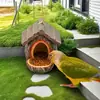 Alimentador de Aves Nuevo Transfronterizo Nido de Pájaro Adorno Colgante para Patio Jardín Exterior Decoración de Nido de Pájaro Manualidades de Resina Hecho a Mano