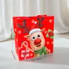 Saco de Presente de Natal Transfronteiriço Embalagem de Presente Saco de Embalagem Impermeável Boneco de Neve Venda por Atacado Roupas Compras Bolsa Tote Criativa