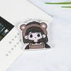 Broche fofo de desenho animado de menina coreana, emblema de acrílico, pino de bolsa, patch, pequeno pingente de joia, personalizável