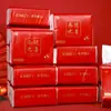Platos de Papel Desechables para Mudarse a una Casa Nueva, Vasos de Papel, Tazones, Palillos y Cucharas, Mudarse a una Casa Nueva, Juego de Vajilla Roja Engrosada, Tazones para Bodas