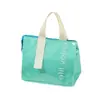 Bolsa de Almuerzo Impermeable y Aislada, Bolsa de Picnic con Papel de Aluminio Espeso, Bolso tipo Bandolera para Lonchera, Bolsa de Gran Capacidad para Cosméticos, Bolsa de Almuerzo para Estudiantes
