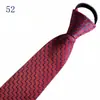 Venta al por mayor del fabricante Corbatas Rojas con Cremallera para Hombres y Mujeres, Vestimenta Formal de Negocios para Novio, Boda Estilo Coreano Corbata Rayada Perezosa Sin Corbata