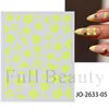 Adesivos de Unhas Transfronteiriços Novo Estilo Letras Simples em Inglês Quatro Cores Artísticos Florais Adesivos de Unhas com Letras Atacado