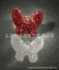 Chaveiro Borboleta Cravejado de Diamantes para Mulheres, Anel de Chaveiro para Casal, Acessórios de Joia DIY para Bolsa, Novo Modelo 2025, Cristal Colorido