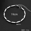Pulsera de Cadena Rombo de Acero de Titanio para Hombres y Mujeres Hip-Hop Joyería de Acero Inoxidable Simple de Moda Versátil Joyería de Mano para Parejas Que No Se Desvanece